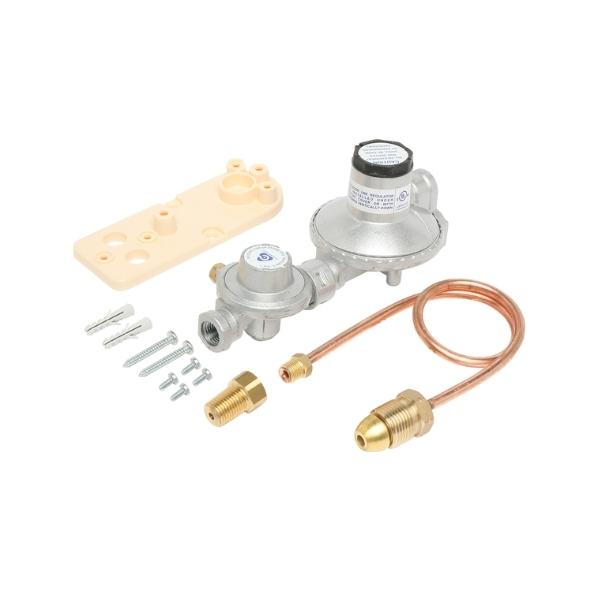 6060526 Single Cylinder LPG Installation Kit 250Mj Regulator with Bracket + 1 Copper Pigtail + Adaptor