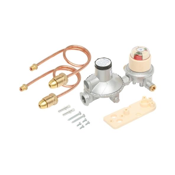 Dual Cylinder LPG Installation Kit 400Mj Regulator Automatic Changover with Bracket and Pigtails