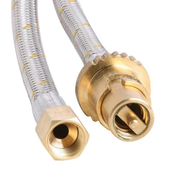 10HAS 10mm Stainless Steel Gas Hose 3/8