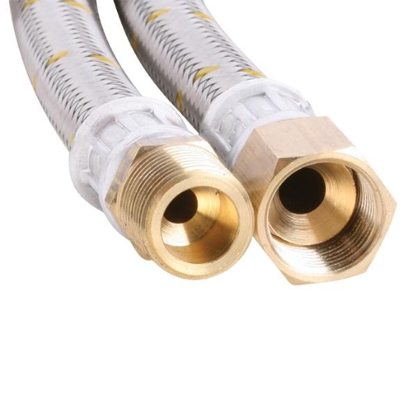 10HFE 110mm Stainless Steel Gas Hose 3/8