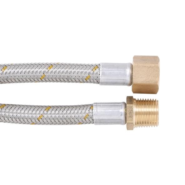 10mm Stainless Steel Gas Hose 1/2″ BSP FF x 1/2″ BSP M (1800mm)