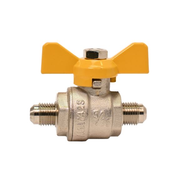 SAE Flared T-Handle Ball Valve, 5/16″ SAE no/nut