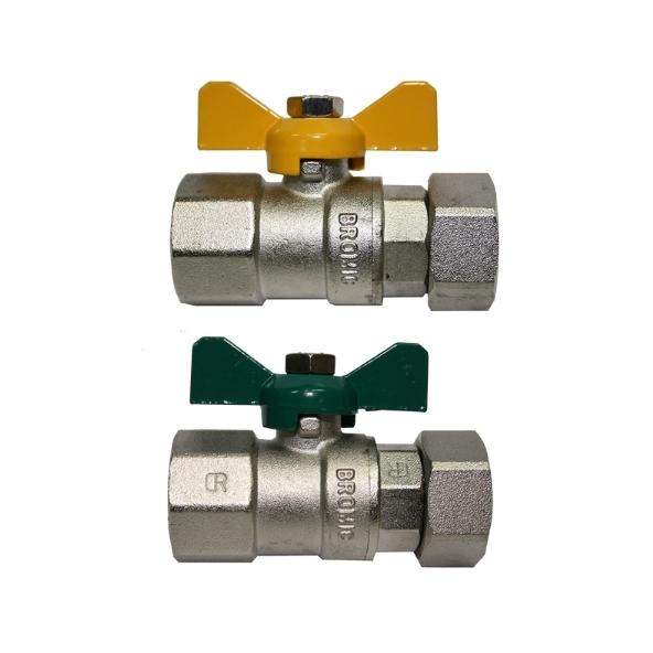 Ball Valve Kit Gas & Water RP3/4 x G3/4 Nut