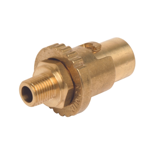 Natural Brass Socket 1/4 Male Bayonet