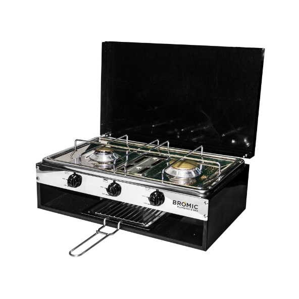 Lido Junior Caravan Deluxe 2 Burner with Grill Bromic Plumbing