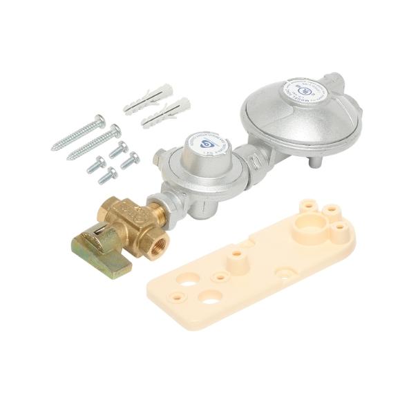 6060531 Dual Stage LPG Regulator 160Mj Manual Changeover with Bracket