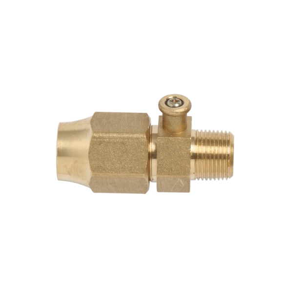 Test Point Adaptor Brass R3/8×1/2 SAEM and Nut