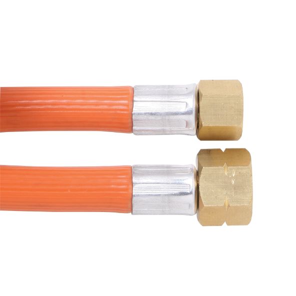 6mm PVC Gas Hose 1/4″ BSP FC x 3/8″ BSP LHF (2000mm)