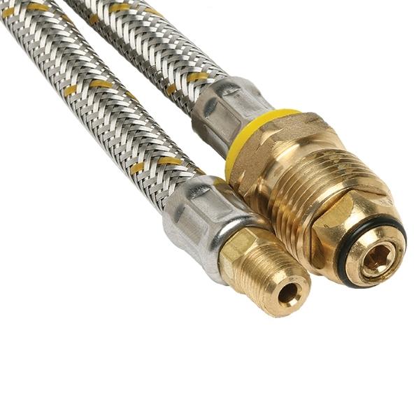 6SFN 6mm Stainless Stell Pigtail 7/16-24 I/Flare x POL - Connections