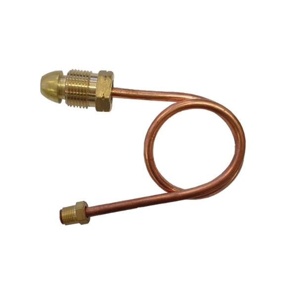 6mm Copper Pigtail 7/16″-24 I/Flare x POL 450mm+Cap