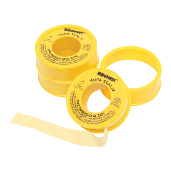 SUPA-SEAL Yellow P.T.F.E. Thread Seal Tape