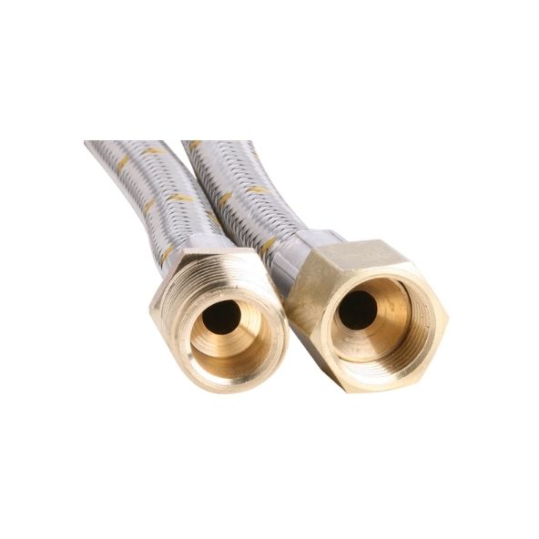 10HAB - 10mm SS Gas Hose 1/2