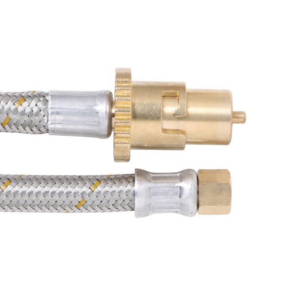 10mm SS Gas Hose 1/4″ BSP FF x Male Bayonet 3000mm