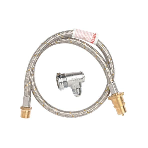 Gas Cooker Kit with Socket & Braided Gas Hose 1200mm