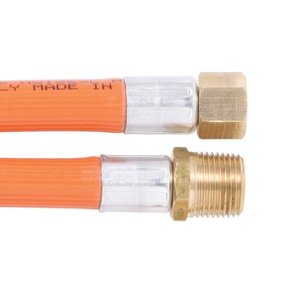 6mm PVC Gas Hose 1/4″ BSP F x 3/8″ BSP M 1200mm