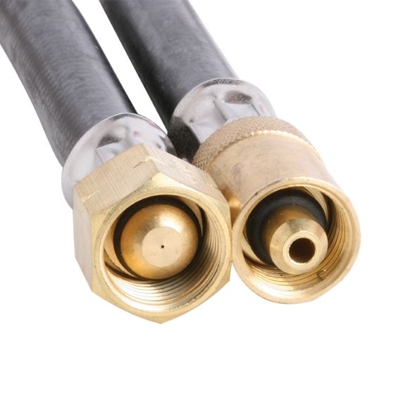 6mm Rubber Gas Hose M16X1.5 x 3/8 BSP LH - 6HKB Rubber Gas Hose -ends