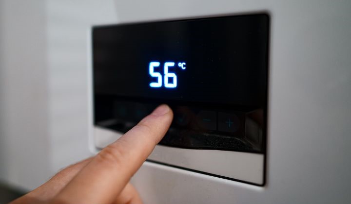 Electric hot water heater thermostat