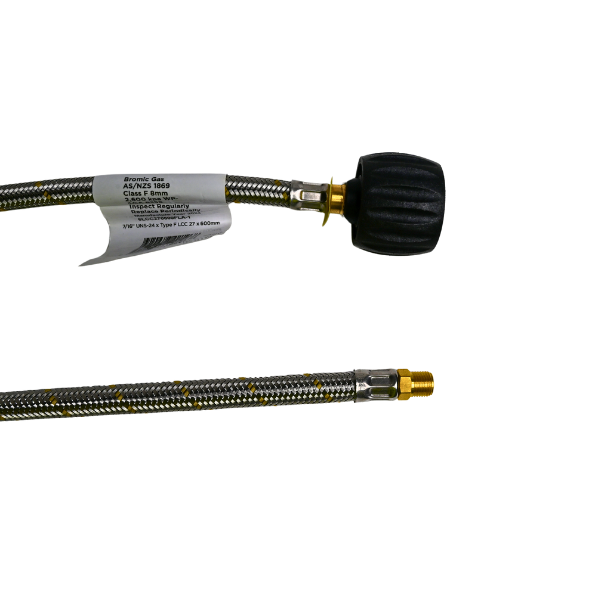 8mm SS Pigtail 7/16-24 I/Flare x Type 27 600mm